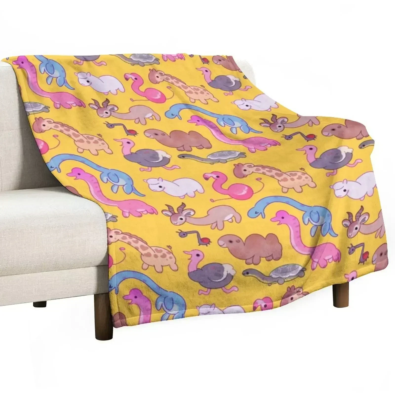 Loooooong neck Throw Blanket Sofa manga Summer Beddings Hairy Loose bed plaid Blankets