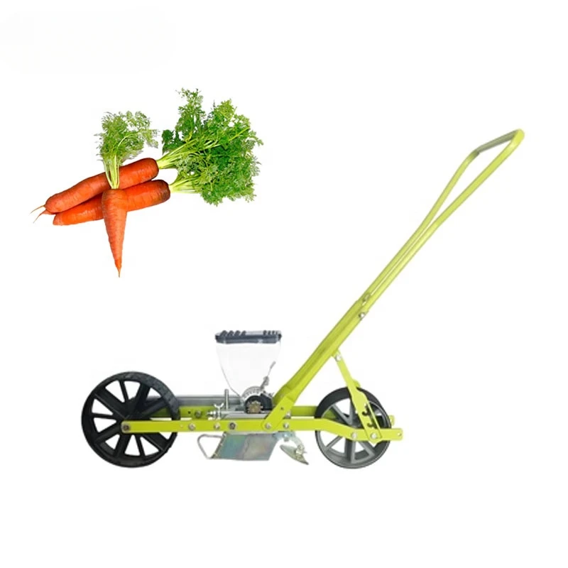 Small agricultural hand push carrot celery manual seeder seed planting machine onion planter for sale