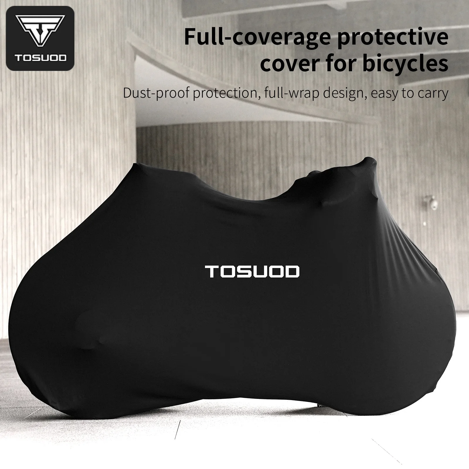 

TOSUOD Dustproof Bicycle Cover Full Protective High Elastic Bike Cover Indoor Scratch Proof Universal Cover for MTB Road Bike