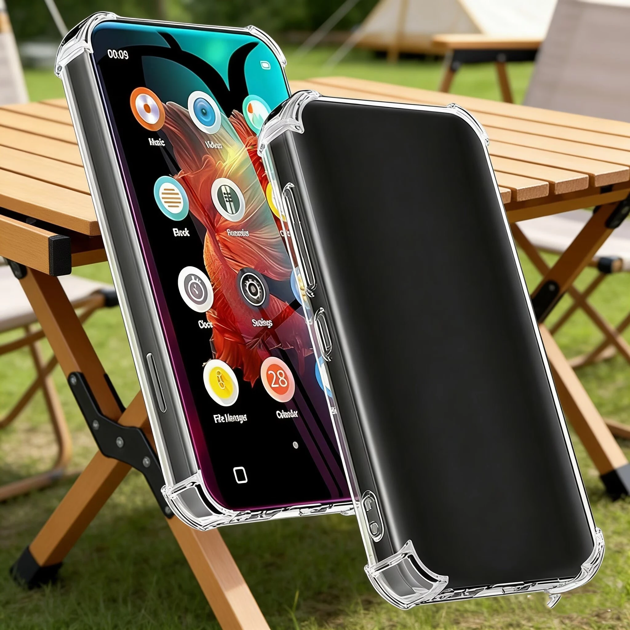 Etui na odtwarzacz MP3 Innioasis G1 i G3, przezroczysta osłona TPU na odtwarzacz MP3, odporna na zarysowania, amortyzująca wstrząsy, etui 4.0 cala, krystalicznie przezroczyste. — zdjęcie produktu 2
