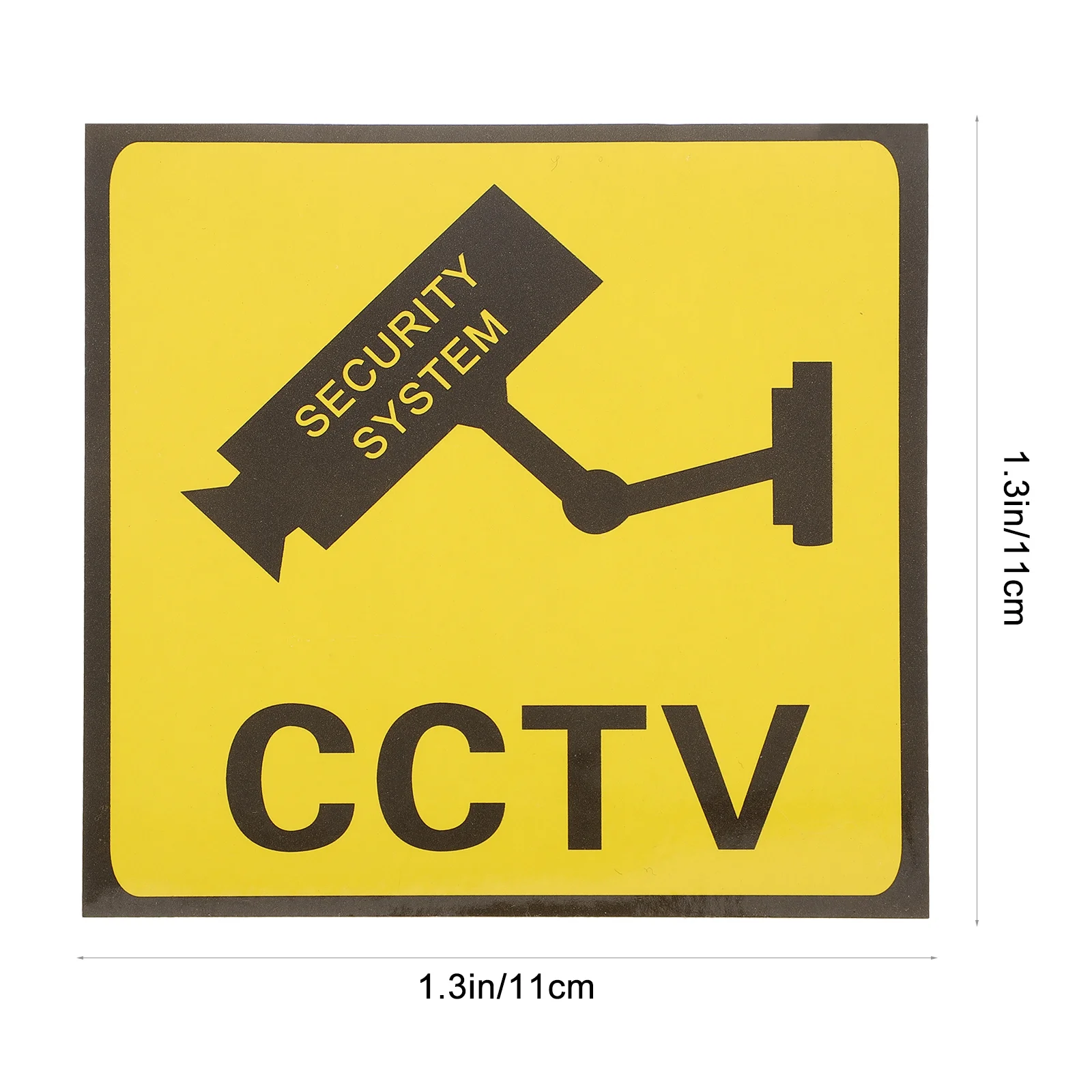 10 Uds. Pegatinas de advertencia para Monitor, señales de videovigilancia, apliques, Material adhesivo, lugar de oficina escolar