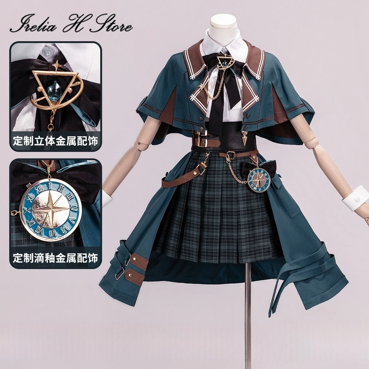 Irelia H Store أزياء فرسان آميا التأثيرية لعبة آميا المحقق JK فستان للنساء أزياء الهالوين