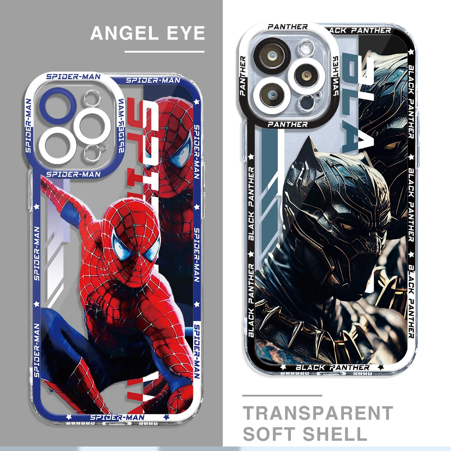 Marvel Superhero Case for Samsung Galaxy S22 S23 S24 Ultra S21 Note 10 Plus S10 Plus S20FE S20 Plus S22 Transparent Soft Cover