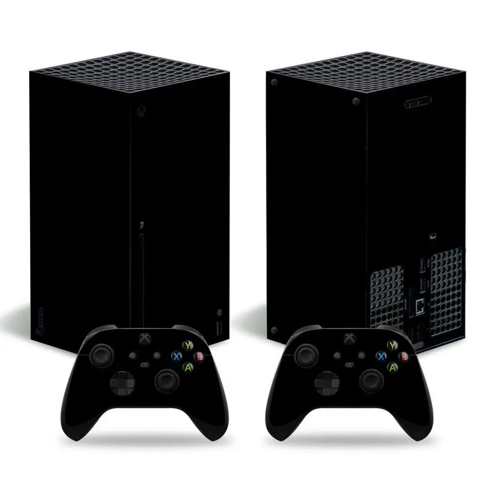 2 in 1 Full Set Sticker For Xbox Series X Console Skin Decal Cover Protective Film Compatible with for XSX Decoration