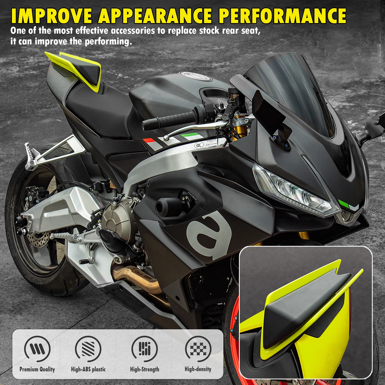Rear Seat Cover For Aprilia TUONO RS 660 2020-2024 Fairing Cowl Rear Seat Passenger Hump Spoiler Fairing Cover For Aprilia RSV4