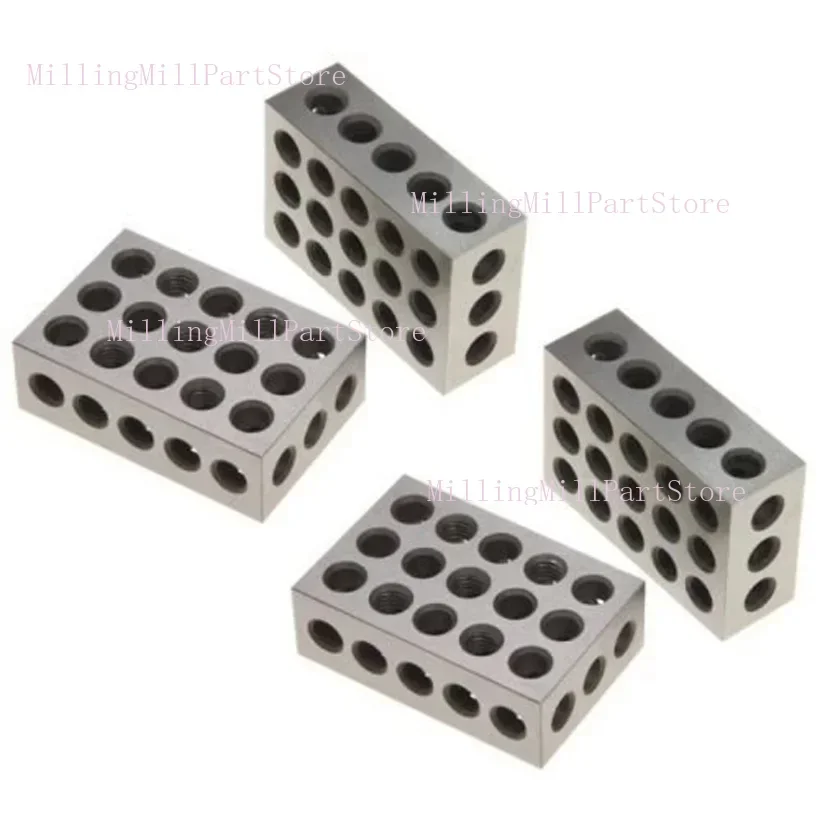 Décennie s de précision en acier trempé, allumer iste assortie de précision, outil de fraisage 0.0001, 23 trous, 25-Liqu75mm, combinaison CK, 1-2-3 blocs, 123 po, 2 pièces