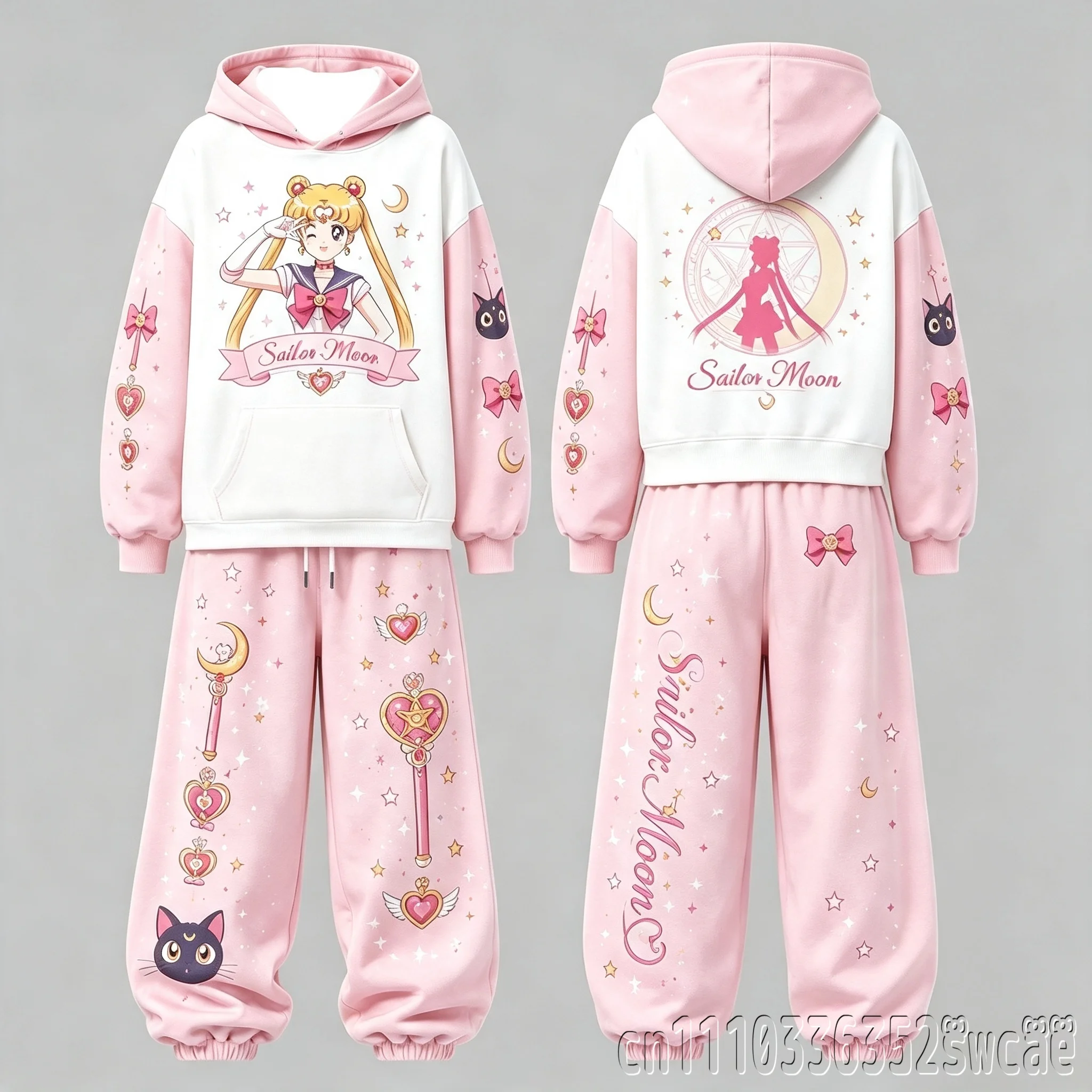 Universal Sailor Moon Anime Gr - Graphic Hoodie Streetwear 评论和价格