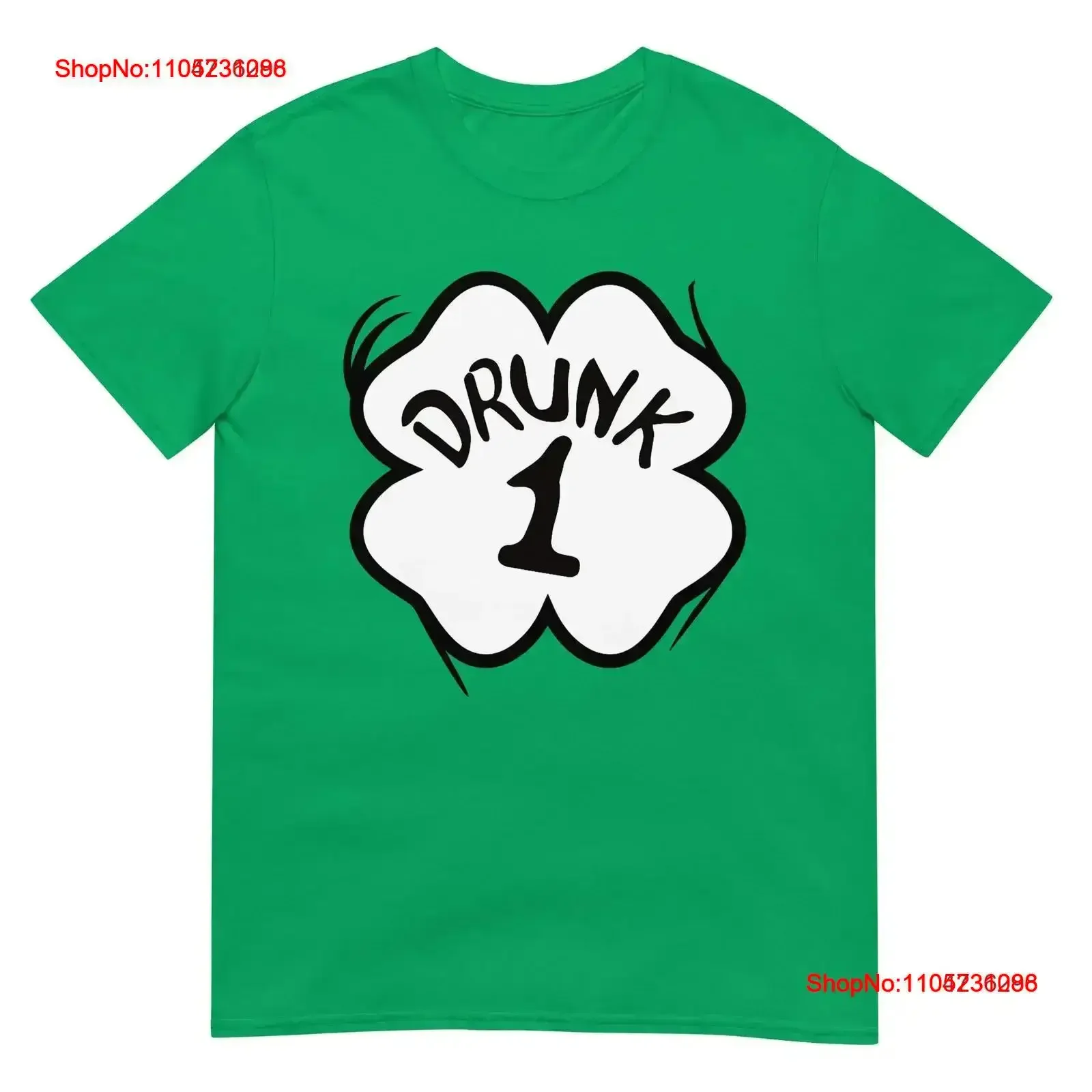 

Drunk 1 St Pattys Day T Shirt Drinking Team Group Matching vintage Washed designer clothes Breathable streetwear homme vintage