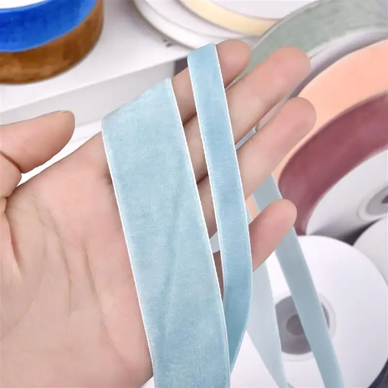 5yards Quality Soft Plush Ribbon Single Face Wedding Party Decoration Gift Wrapping DIY Wedding Party Decoration Gift