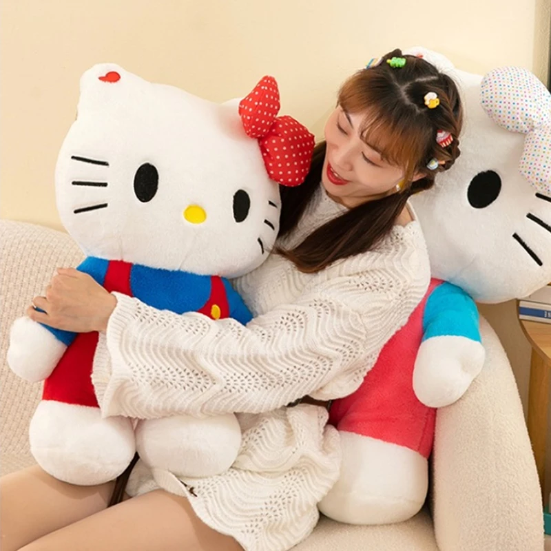 

40cm Sanrio Hello Kitty Cartoon Plushie Toys Doll Soft Stuffed Anime Pillow Birthday Gifts For Girls