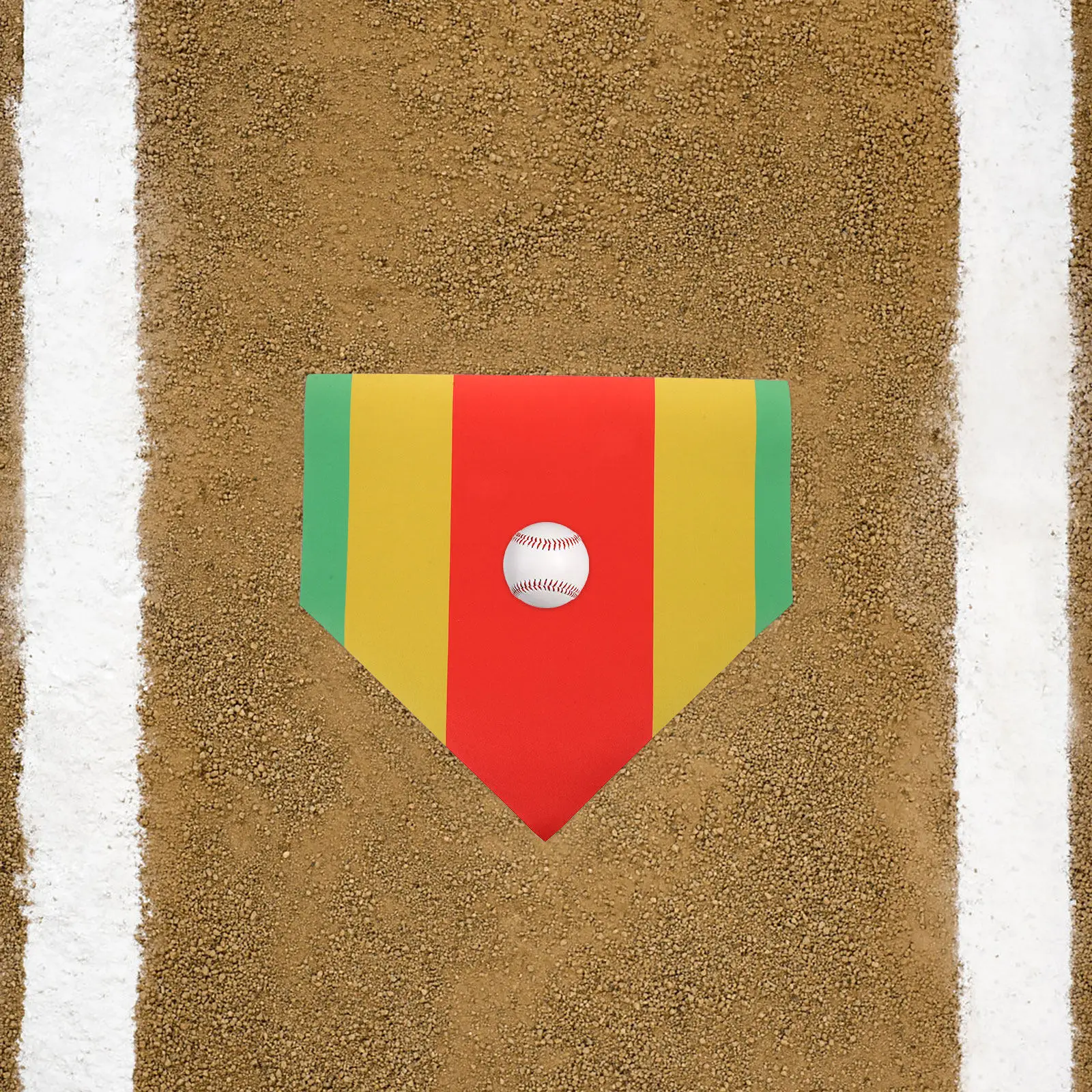 

Baseball Training Home Plate Multi Purpose Sports Ground Marking Aid Effective for Base Running Slide Start Stop Exercises Kit