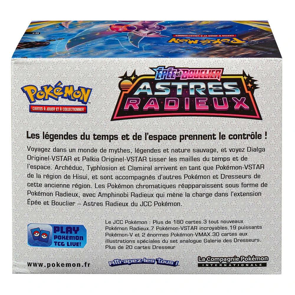 360Pcs French Pokémon TCG: EPEE BOUCLIER ASTRES RADIEUX Booster Box Pokemon Cards 36 Pack Box