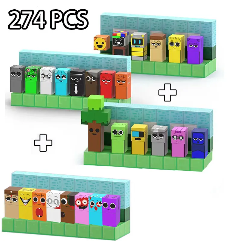 ألعاب مكعبات البناء المغناطيسية MOC Incrediboxs Sprunki المغناطيس الجذعية ألعاب حسية للأطفال سن 3 + لعبة حسية نموذجية ذاتية الصنع