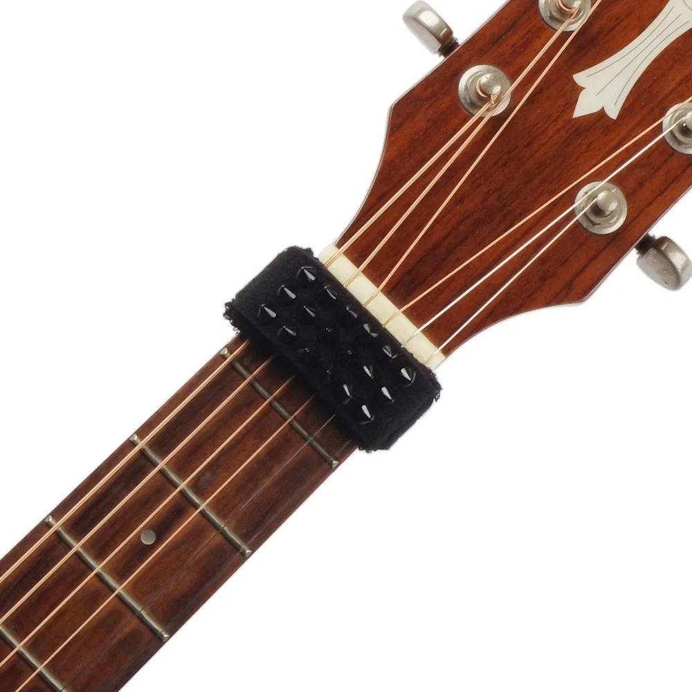 Black / Red / Grey ​Guitar String Muter​ ​19cm Length​ ​Universal Fit​ ​String Dampener ​Punk Style​ Gear Muting Accessory​
