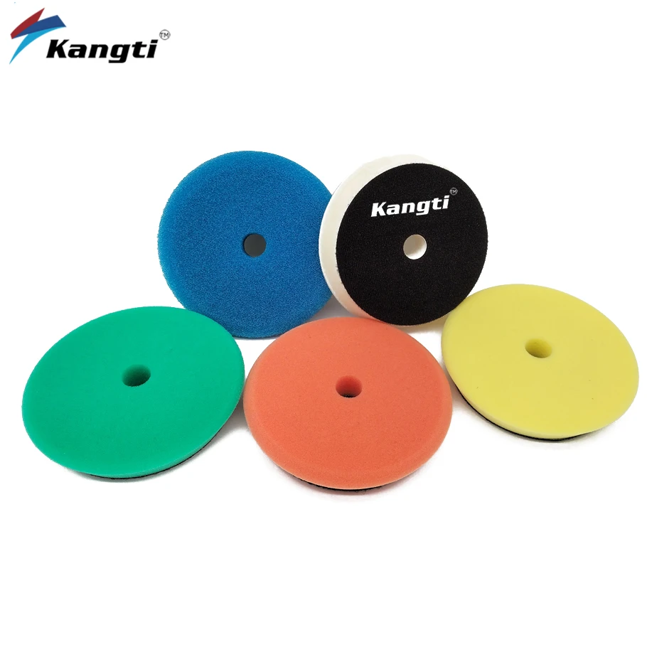 3/5/6 Inch Car Polishing Kit DA/RO Polisher Pads Sponge Waxing Buffing and Polishing Discs Germany Foam Auto Car Body Polish