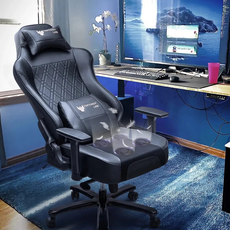 

VANBOW summer 2024 products high end metal base mouled foam pc computer game gaming chairs with 4 cooling fans