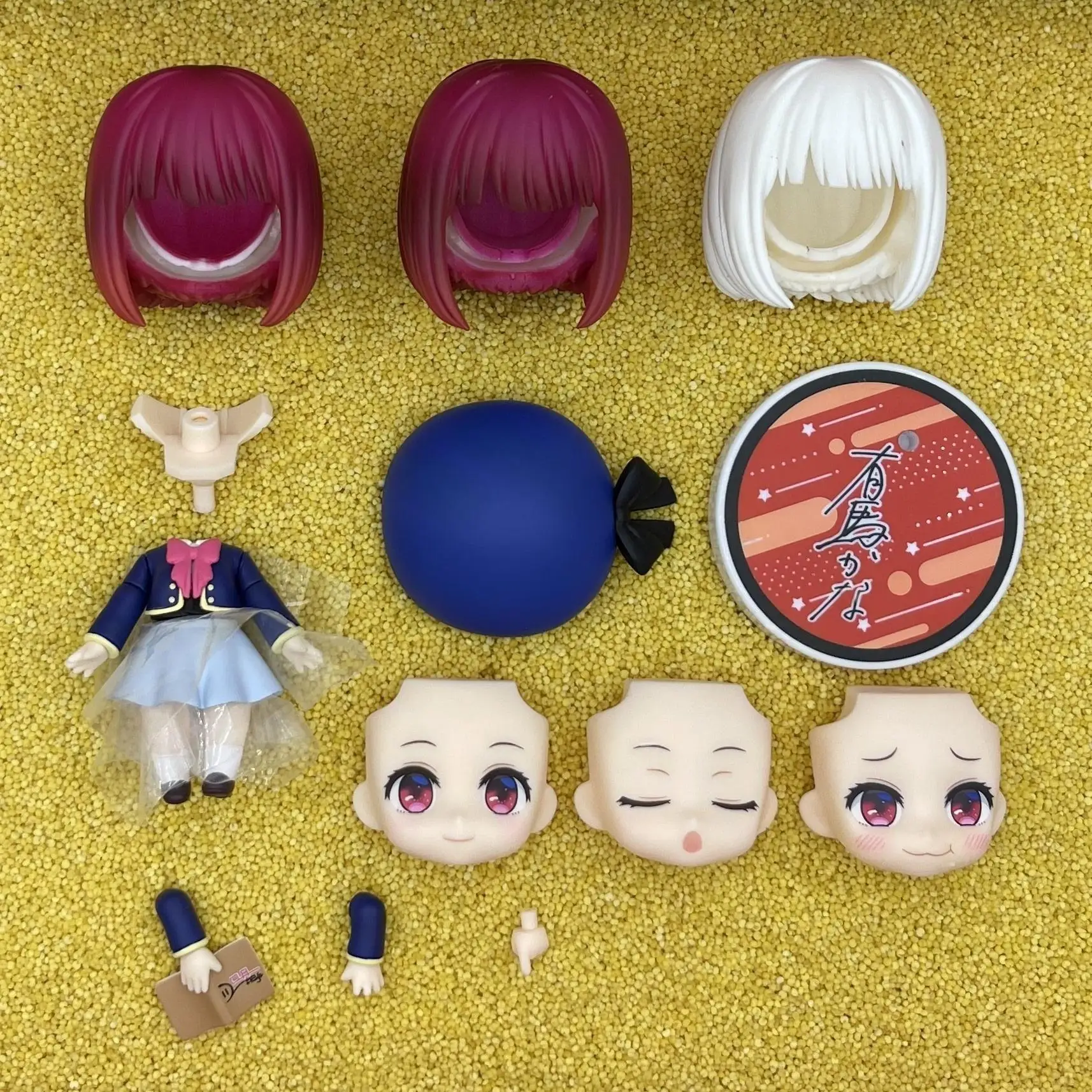 mingrixiaolu GSC Clay Man Face doll face hair doll accessories