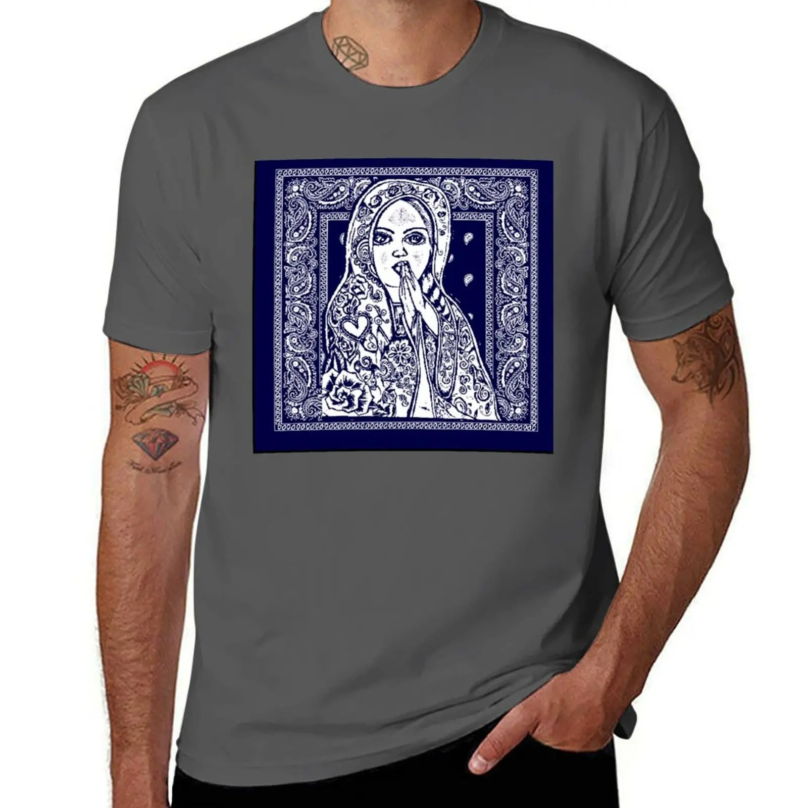 

Spiritual Gangster Virgencita T-Shirt man t shirts for men man t shirt luxury t shirts for man slim fit T-Shirt