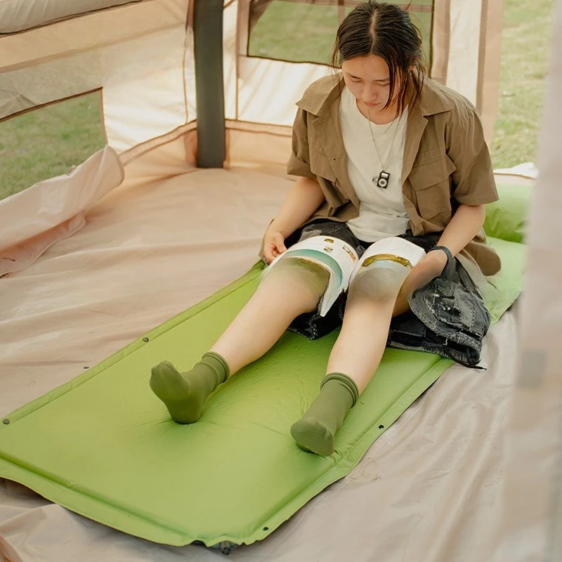 Polar Bear 3cm Automatic Inflatable Mattress Inflatable Floor Mat Outdoor Moisture-proof Air Bed
