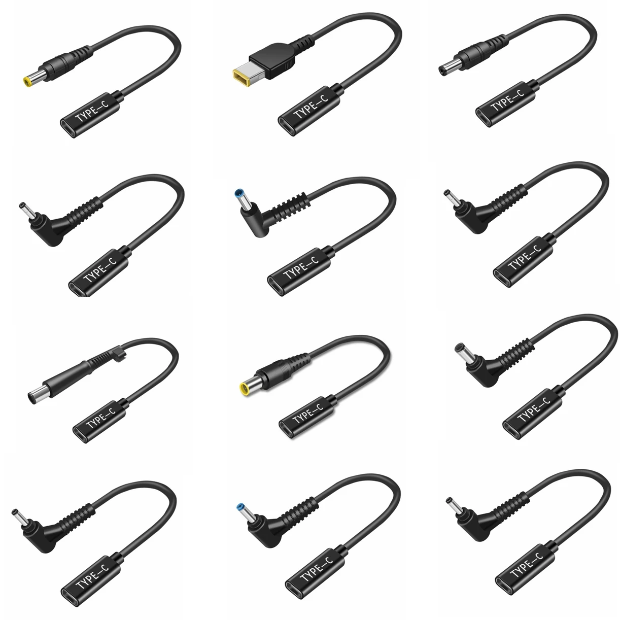 65W USB typu C żeńskie do złącza DC Adapter PD Ładowarka Zasilacz Konwerter Kabel do laptopa Lenovo HP Samsung Dell