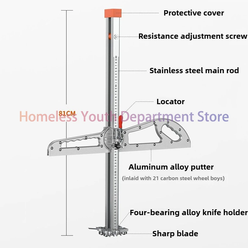 Foldable Gypsum Board Cutting Artifact Professional Lengthened Gypsum Cutter High Precision Woodworking Tools Cutting Board Tool