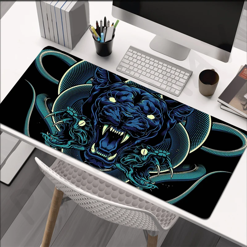 

Beast Large Mouse Mat Gaming Mousepad Natural Rubber Big Gamer Mousepads 50x100cm Rubber Keyboard Mats Desk Pad HD Mouse Pads