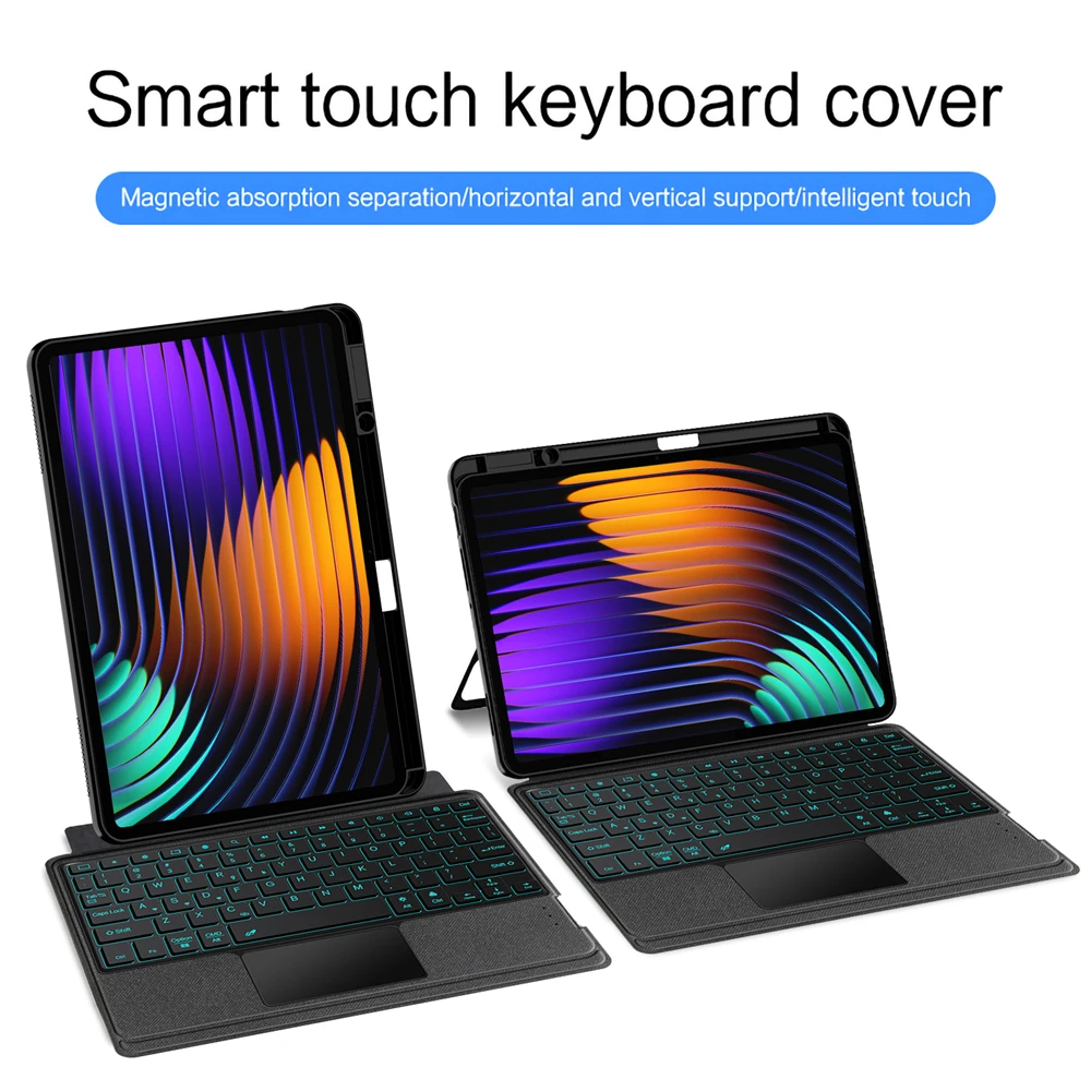 With pencil holder Case for Xiaomi MiPad 7 Case 2024 11.2 inch Cover For Xiaomi Pad 7 Pro 11.2 Case with Touch keyboard