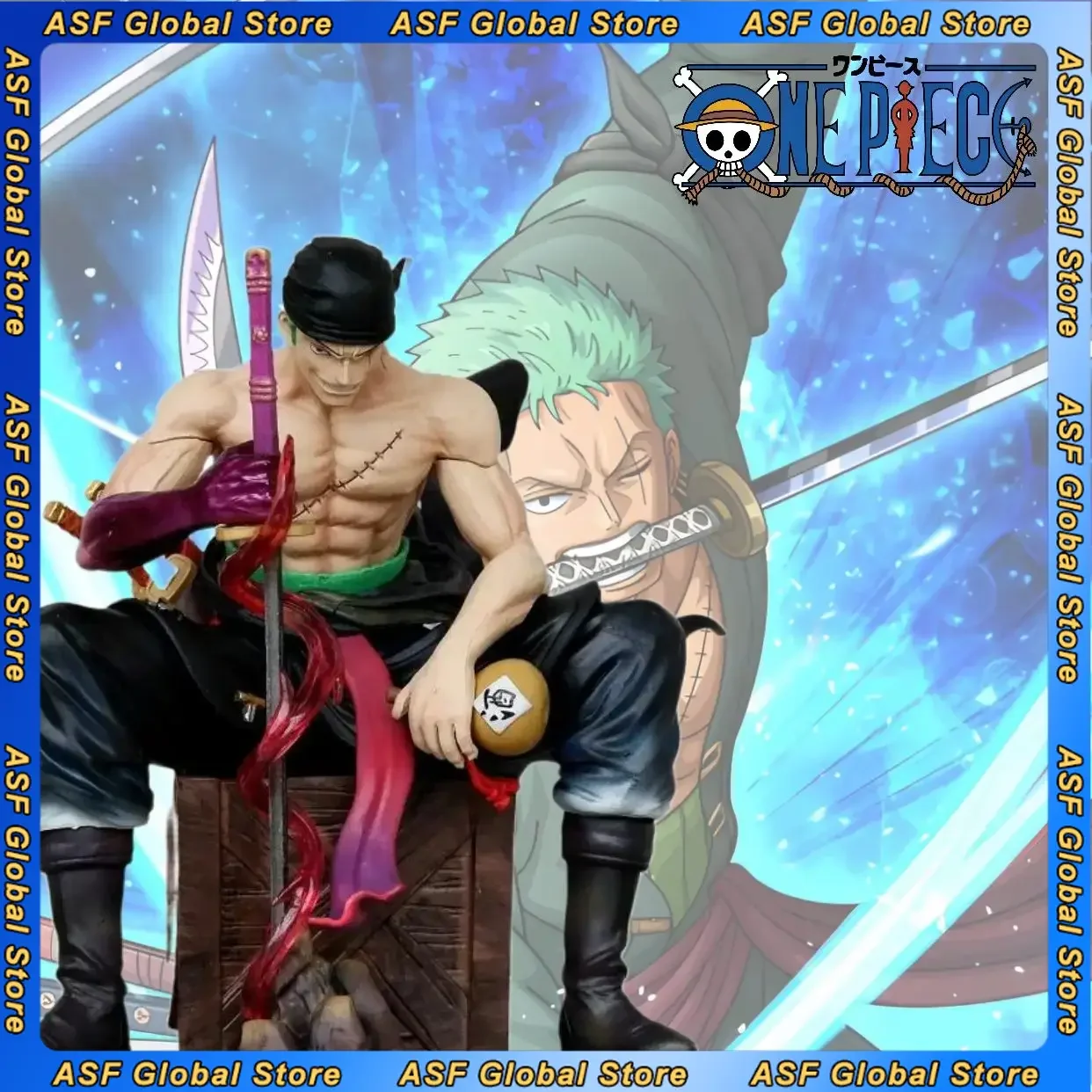 

27 см цельная ророноа Зоро аниме фигурка периферийная модель сидячая поза статуя украшение для рабочего стола украшения подарки на день рождения игрушка