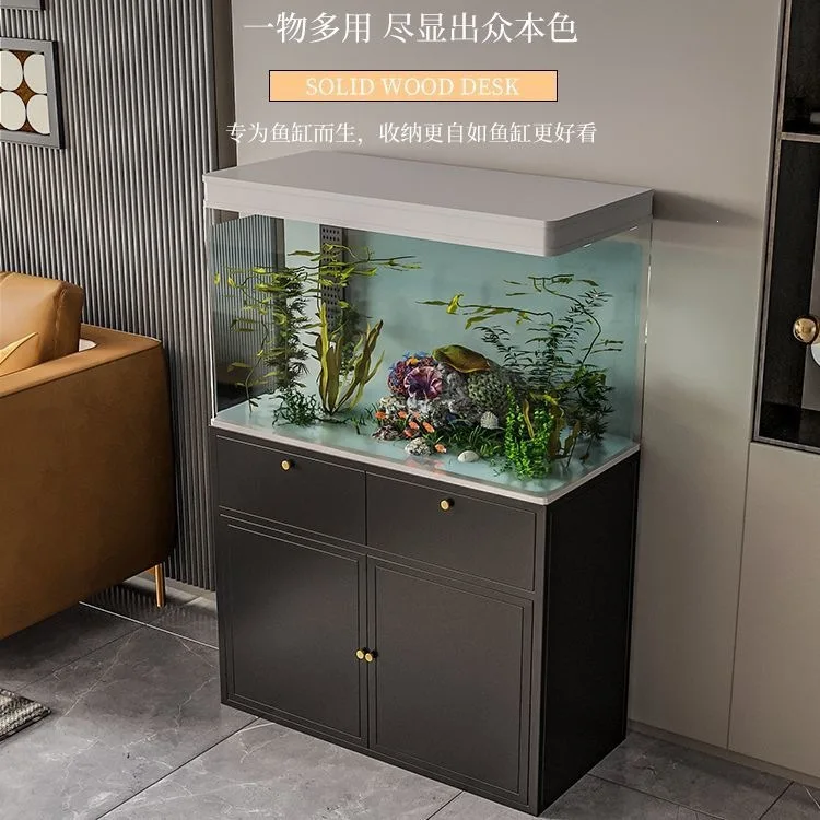 Fish tank shelf Living room Fish tank bottom cabinet Multi-layer installation-free load-bearing rack Shelf