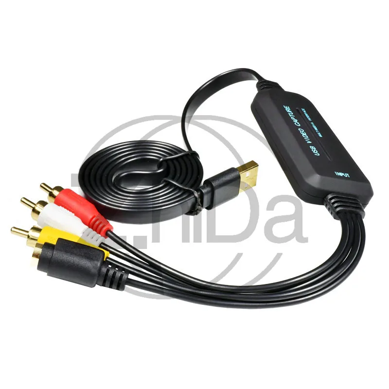 Driver‑Free USB Video Capture Card, Plug‑Play Video Signal Recorder Adapter for Industrial Microscope, Video Preview & Recording