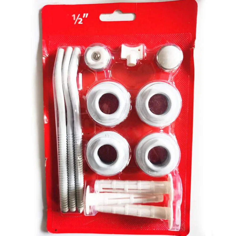 Radiator Heater Installation Accessories Kit Secure Wall Mount Hook Floor Stand Thread Block Air Vent Block Hook Radiator Hanger
