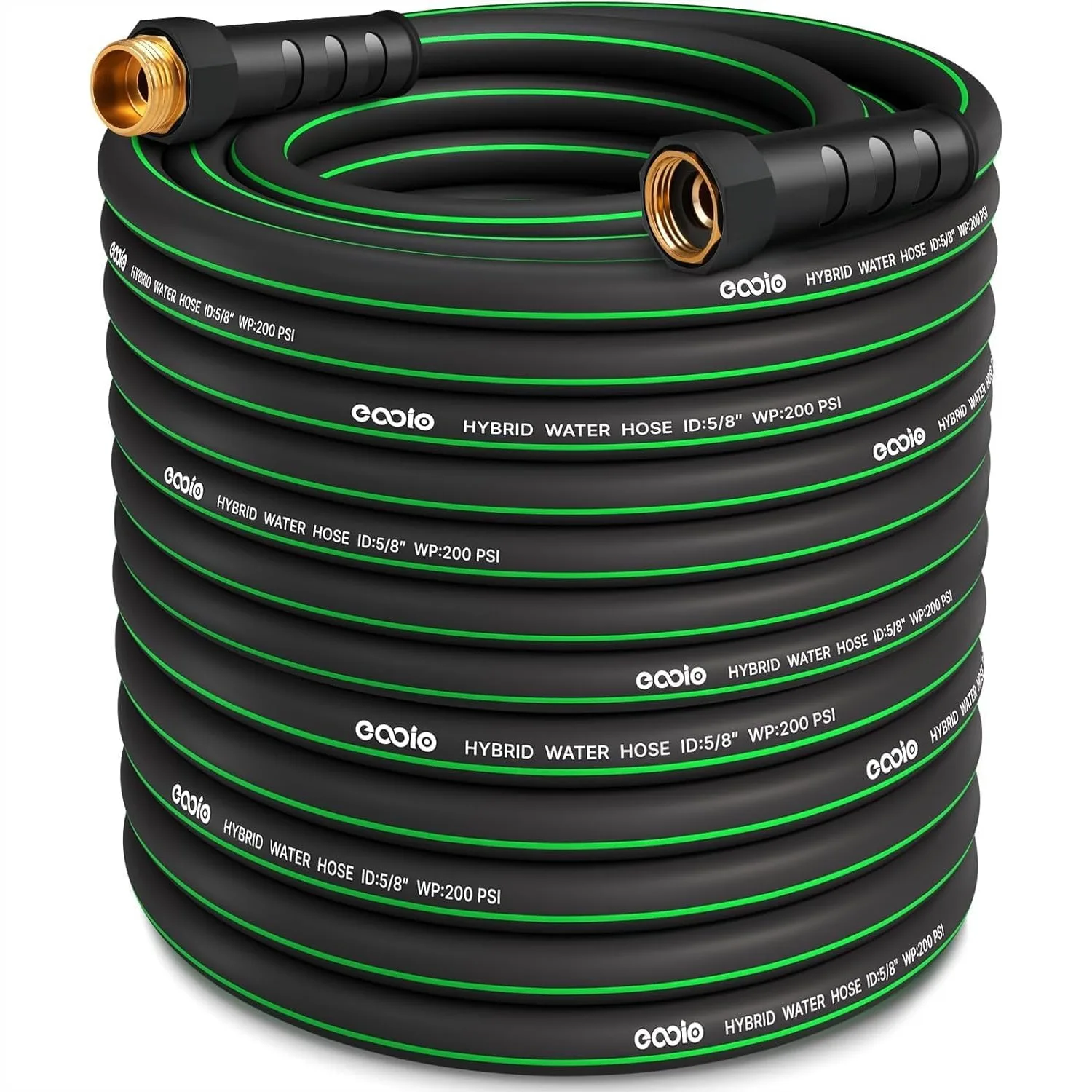 

Heavy Duty Garden Hose 95ft, Non-Expandable Flexible Water Hose, Kink Resistant Lightweight Hybrid with Leakproof Fittings