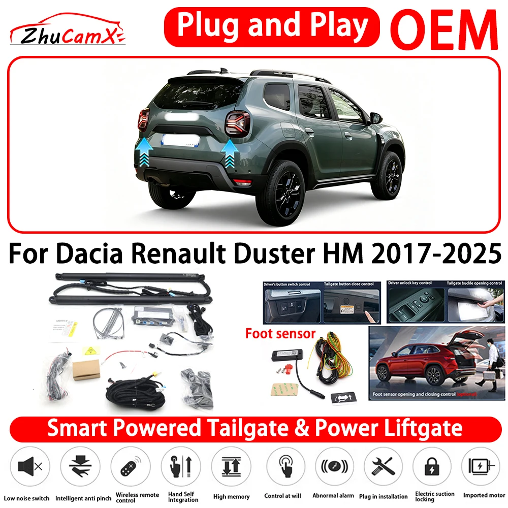 for Dacia Renault Duster HM 2017-2025 OEM Smart Powered Tailgate Power Liftgate Automatic Rear Trunk Tailgate Actuator System