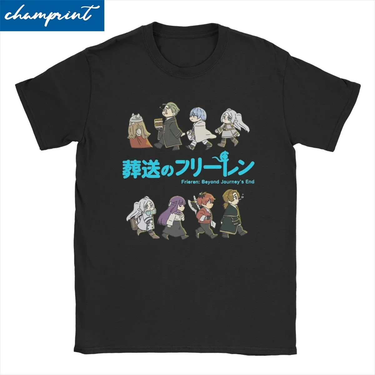 Anime Japanese Beyond Journey's End Men Women's T Shirt Sousou No Frieren Tee Shirt T-Shirt Pure Cotton Plus Size Clothing