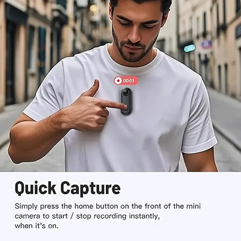 1080P FHB كاميرا يمكن حملها بالجسم قسط المحمولة يمكن ارتداؤها عمل كاميرا يمكن حملها بالجسم حجم الإبهام مقاوم للماء تسجيل كاميرا يمكن ارتداؤها على الجسم #6