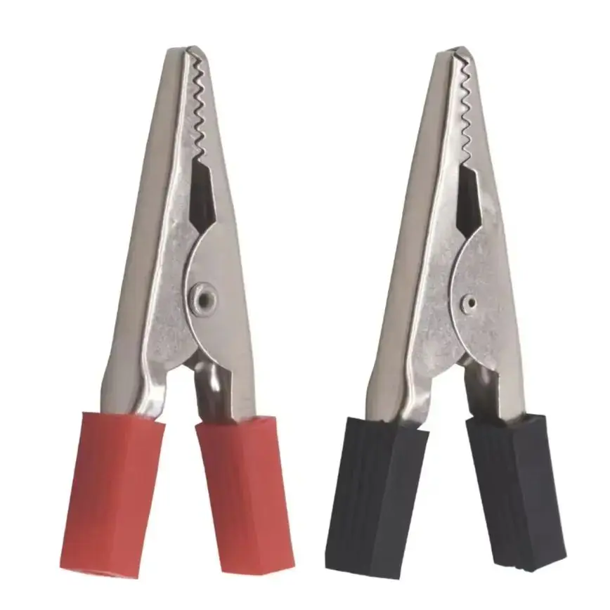 

45mm Alligator Clips Plastic Handle Test Probe Metal Clip Clamps Connector Connect Socket Plug for Battery 5000pcs/lot