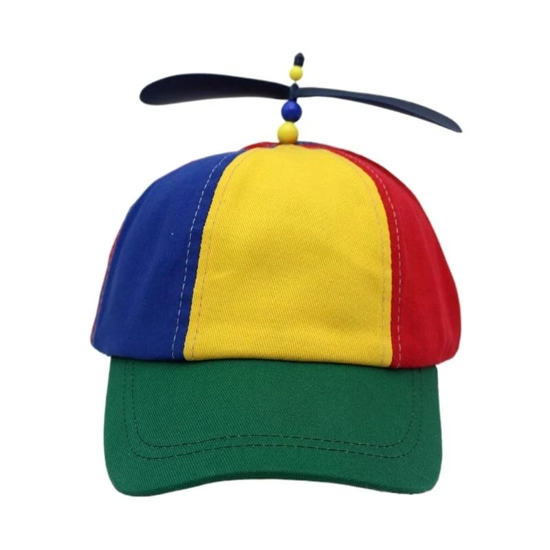 

Adjustable Helicopter Hat Role Playing Baseball Hat Festival Propeller Hat for Children and Adults