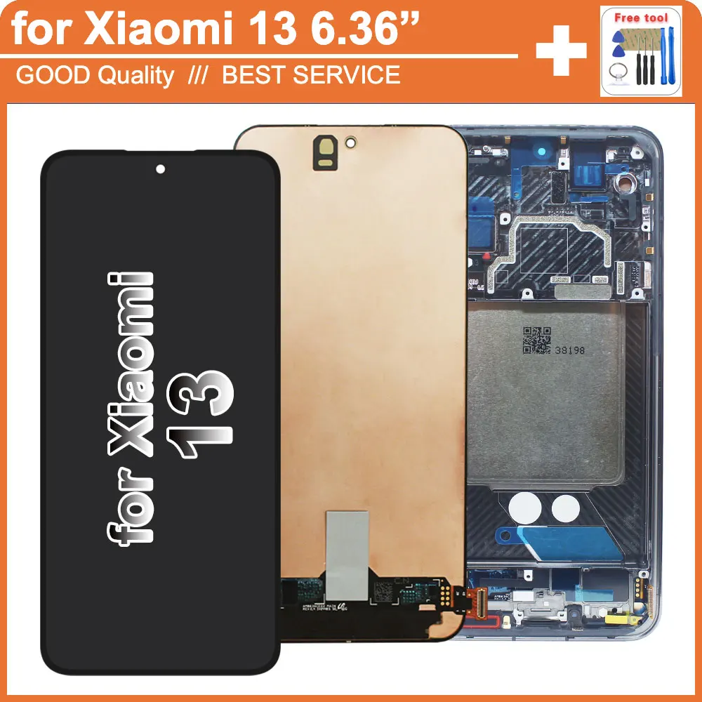 amoled-lcd-for-xiaomi-mi-13-2211133c-lcd-display-touch-screen-digitizer-assembly-for-mi-13-2211133g-lcd-replacement-with-frame
