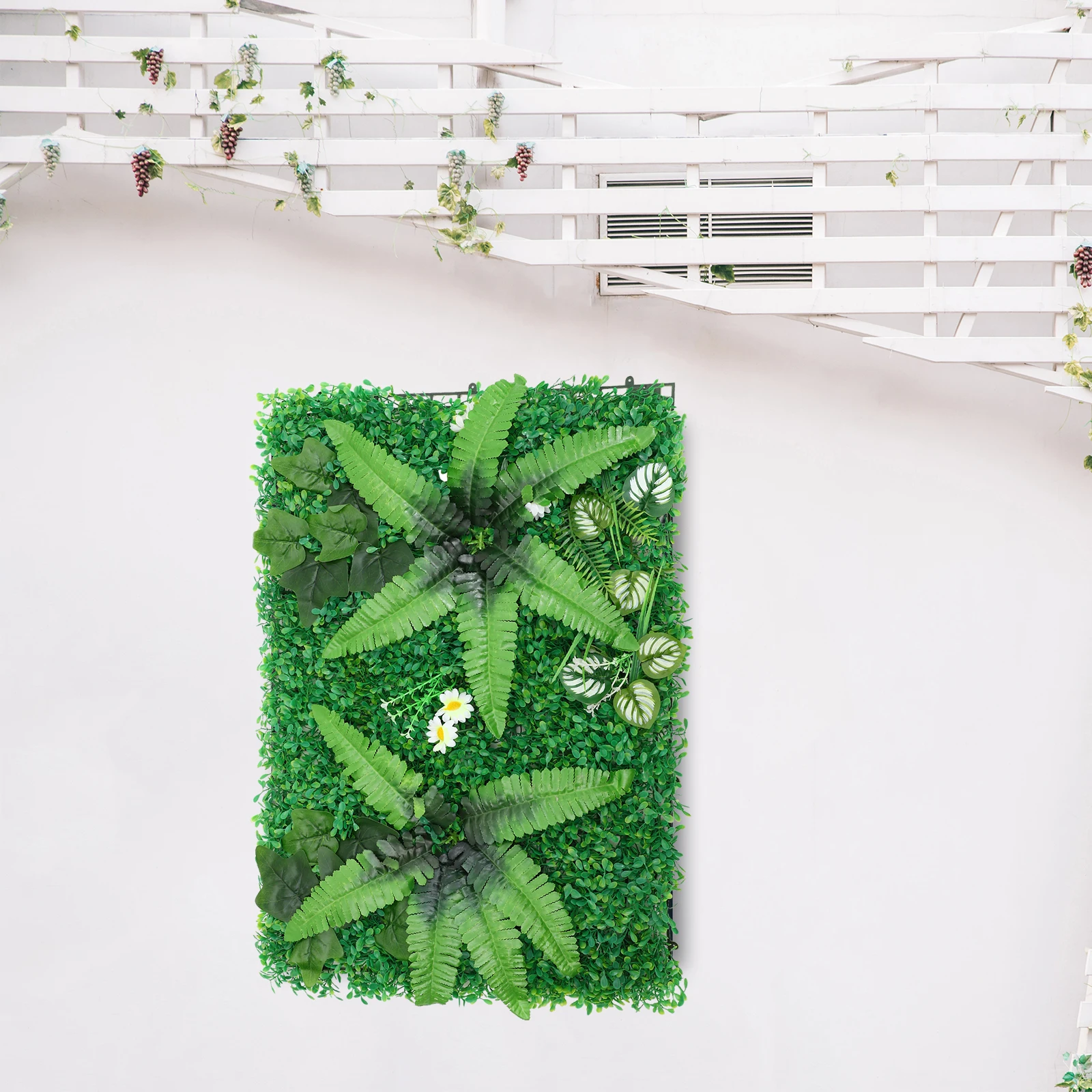 

Green Plant Wall Panel High Simulated Hedge Decor Fresh Look No Watering Pruning Indoor Outdoor Backdrop