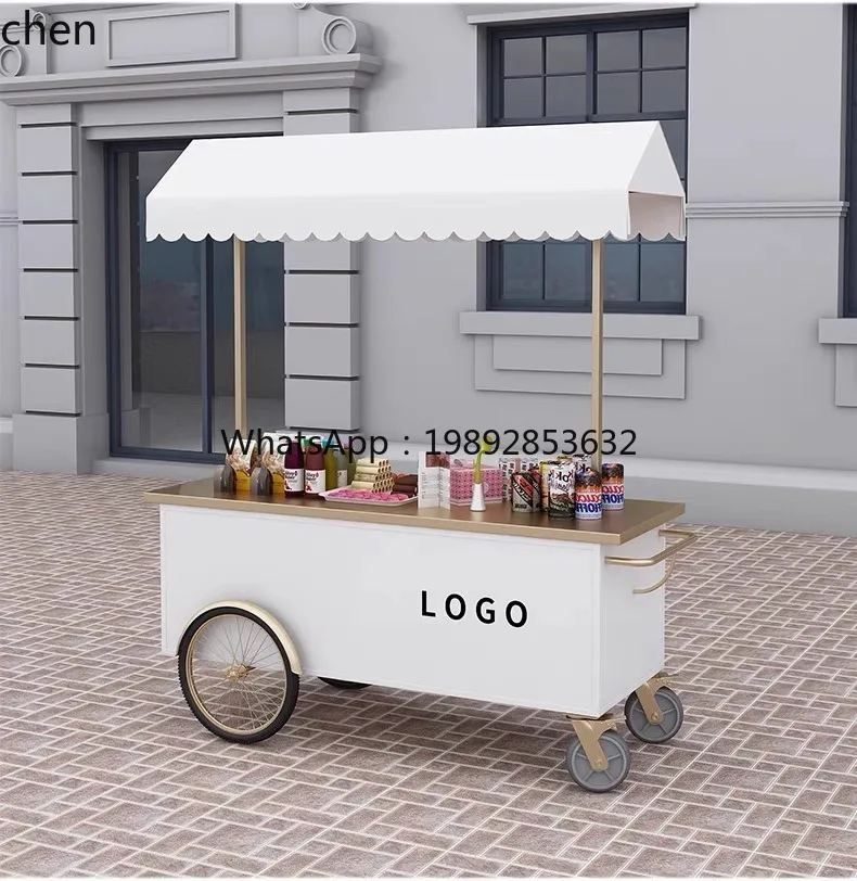 

Мобильная кофейня-фургон WW15float из кованого железа для уличных промоакций