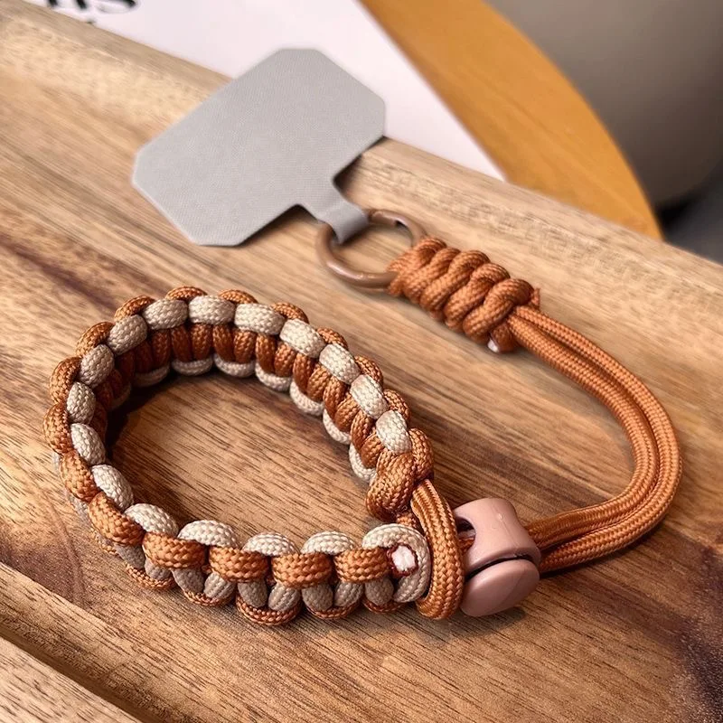 Handwoven Adjustable Mobile Phone Universal Lanyard Wrist Strap Outdoor Sports Convenient Safety Anti-drop Rope