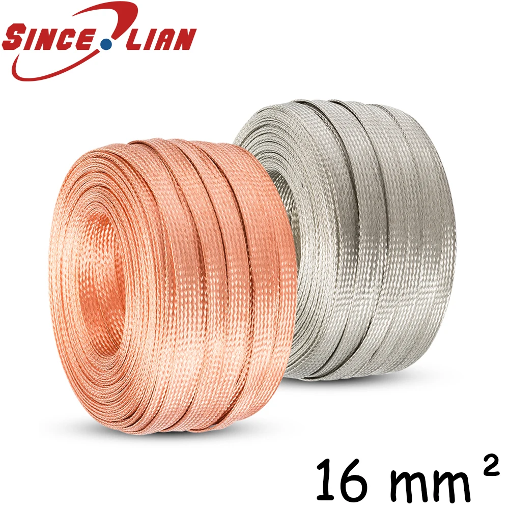 

16mm2 Braided Copper Wire Braid With Ground Wire Straight Braided Copper Wire Grounded Soft Copper Wire Copper Braided Strip