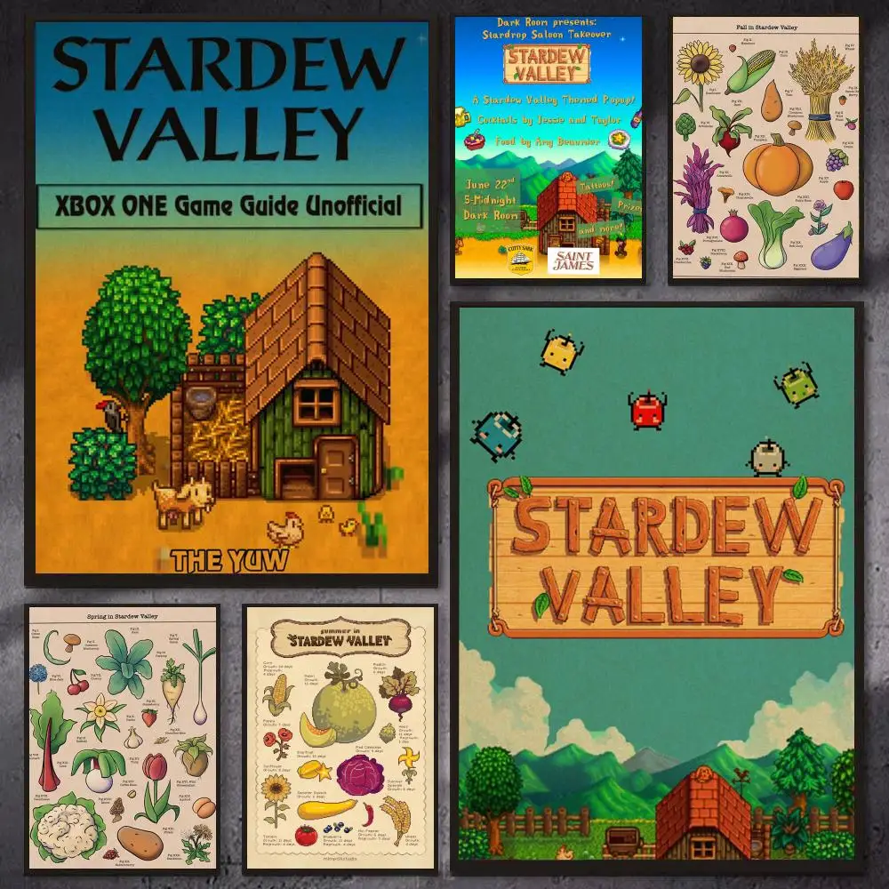 Stardew Valley Aesthetic Wall Art Canvas