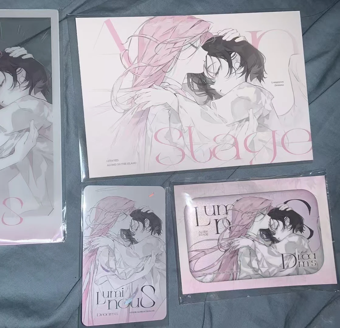 

Аниме Alien Stage Sua MiZi, значок для косплея, мультяшная двусторонняя открытка, открытка, прозрачные карты, эмблема, брошь, нагрудник, кулон