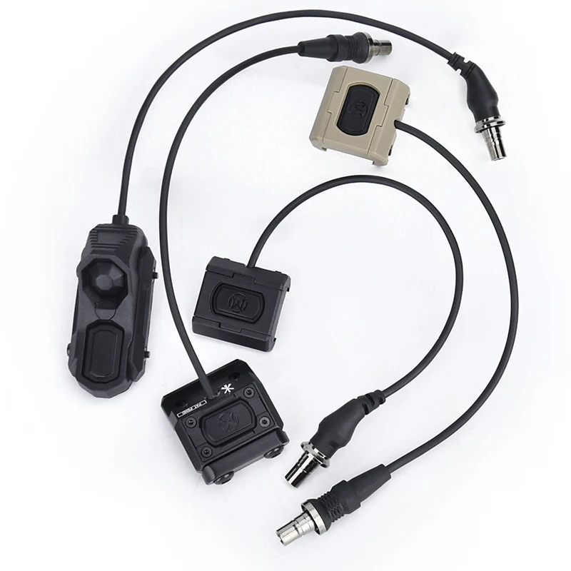 WADSN Tactical Flashlight 300A 600C Can Be Paired With Remote Switch AXO Airsoft Hunting Fit 20mm Picatinny Rail ML KEY System