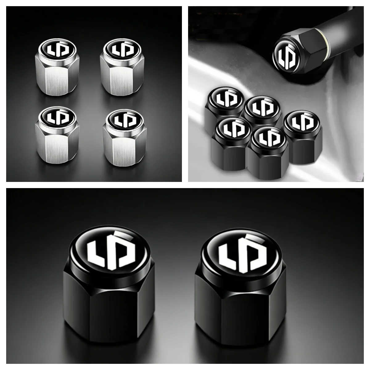 4Pcs Metal Car Tire Valve Stem Caps For Leapmotor C10 C11 C16 T03 B10 Dust‑Proof Air Valve Cover Auto Wheel Styling Accessories