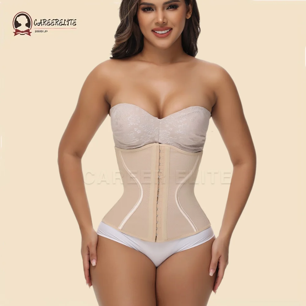 

Fajas Colombianas Hourglass Waistband Tummy Control Waist Trainer Flat Belly Sheath Woman Compression Girdles BBL Post Surgery