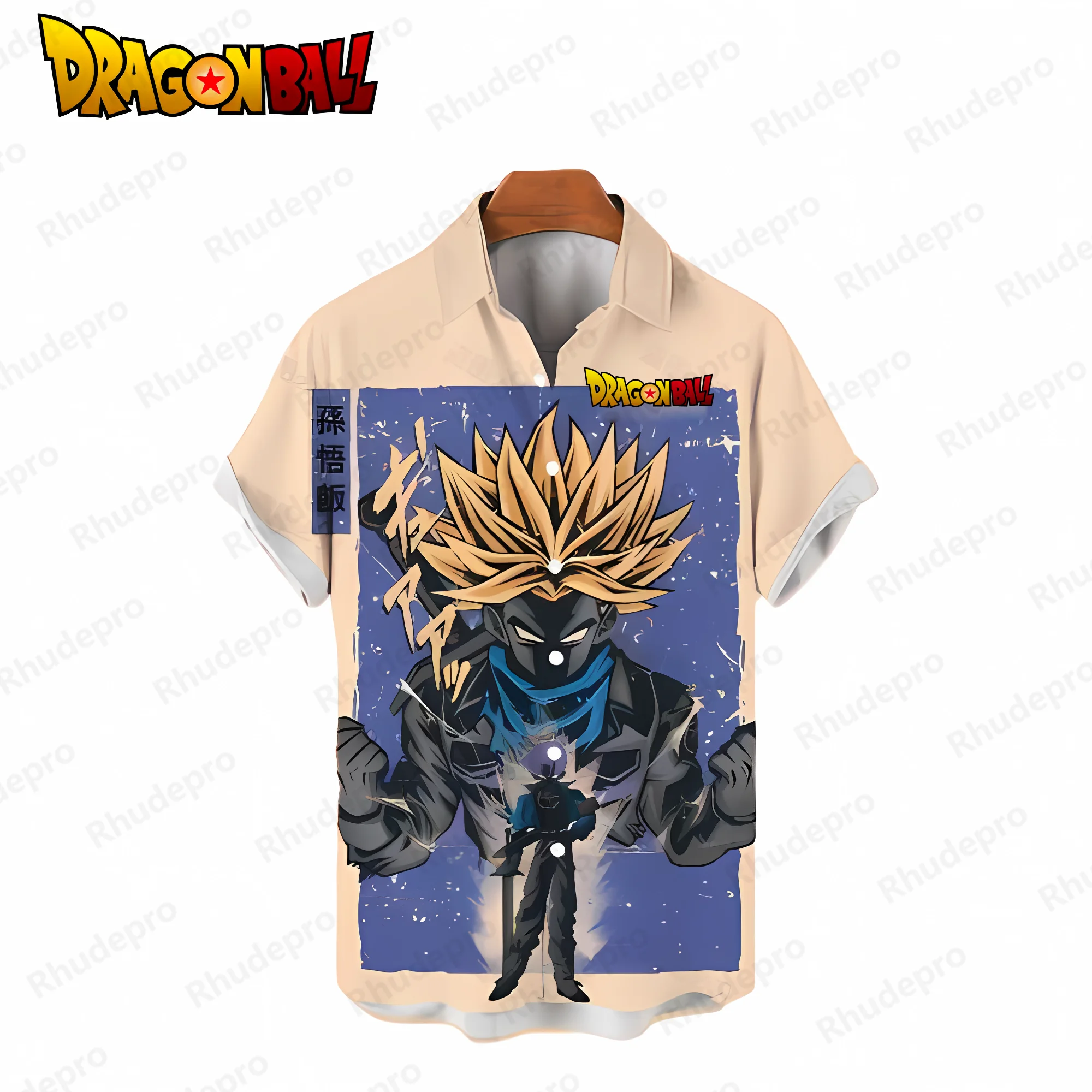 Vegeta Men's Shirts Dragon Ball Z Tops Hawaiian Shirt Blouse 2024 Beach Style Goku Y2k Europ size Playa Man Clothes Harajuku