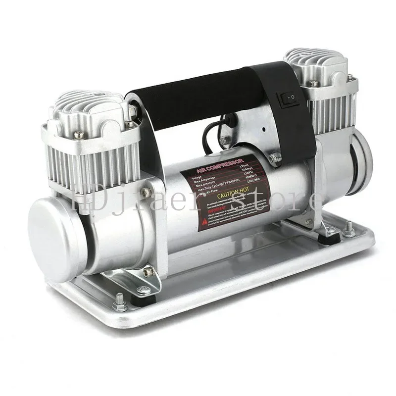 

580W High Power All Metal Double Cylinder Car Air Pump: Ideal for Fast Off Road and Play Sand, with High Pressure Comp