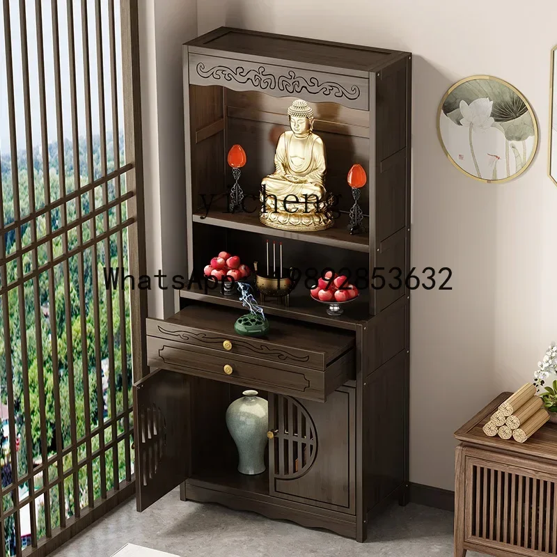 XLL  Shrine offering table Household Bodhisattva Guanyin God of Wealth cabinet placement rack offering table